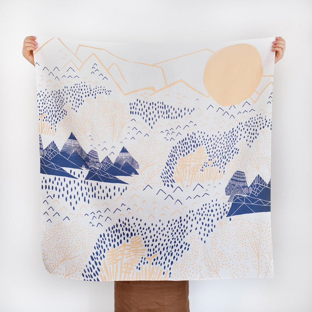 Mountain Blossom Furoshiki